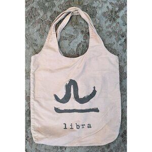 M Missoni LIBRA Canvas Tote Astrology market bag Astrological sign 16"